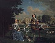 Edward Haytley Sir Roger and Lady Bradshaigh of Haigh Hall,Landscaskire Spain oil painting artist